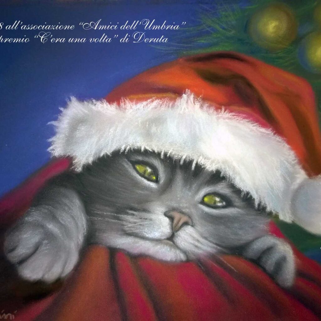 Carla Massarini, Auguri Di Buon Natale 2017, Gatto Natale